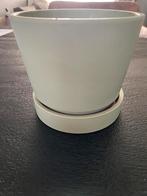 Bloempot groen, Rond, Ophalen of Verzenden, Zo goed als nieuw, Aardewerk