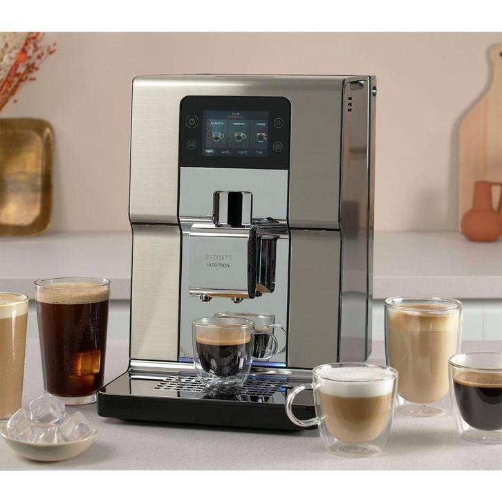 KRUPS EA877D10 Intuition Experience+ koffiemachine, Witgoed en Apparatuur, Koffiezetapparaten, Zo goed als nieuw