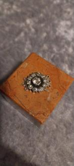 Zilveren drie rijs slot voor ketting, Sieraden, Tassen en Uiterlijk, Antieke sieraden, Verzenden, Zilver, Ketting