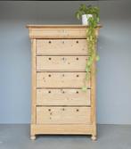 Antieke brocante grenen Biedermeier ladekast vintage kast, Ophalen of Verzenden