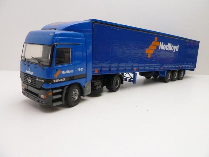 Mercedes Actross  ''  Nedlloyd ''  Tekno, Hobby en Vrije tijd, Modelauto's | 1:50, Gebruikt, Bus of Vrachtwagen, Tekno, Ophalen of Verzenden