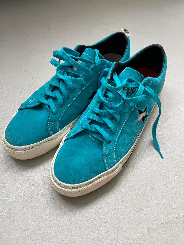 Turquoise Converse One Star Pro- Maat 46,5, Kleding | Heren, Schoenen, Zo goed als nieuw, Sneakers of Gympen, Overige kleuren
