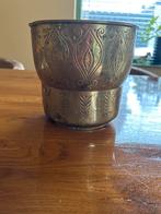 Antieke Jugendstil Koperen Bloempot -Daalderop uit Tiel, Ophalen of Verzenden, Koper