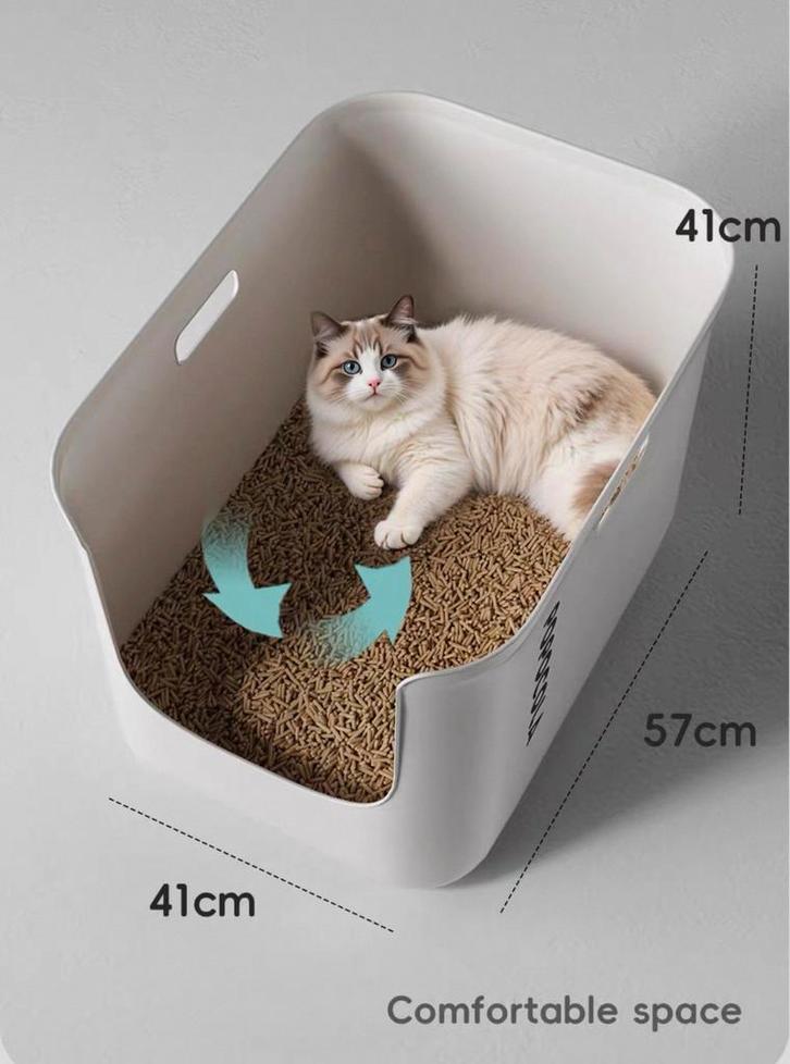 Nieuwe Gesloten kattenbak met anti-uitloop, Dieren en Toebehoren, Kattenbakken, Nieuw, Ophalen