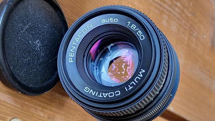 Pentacon Auto 50mm f/1.8 Multi Coating voor A-mount Sony, Audio, Tv en Foto, Fotocamera's Analoog, Gebruikt, Spiegelreflex, Overige Merken