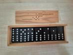 Domino spel in houten kistje, Ophalen of Verzenden, Zo goed als nieuw
