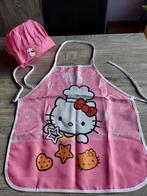 Hello kitty Keukenschort en koksmuts, Ophalen of Verzenden, Roze, Zo goed als nieuw, Schort