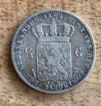 halve gulden 1864 Willem III (2), Postzegels en Munten, Munten | Nederland, ½ gulden, Zilver, Ophalen of Verzenden, Koning Willem III