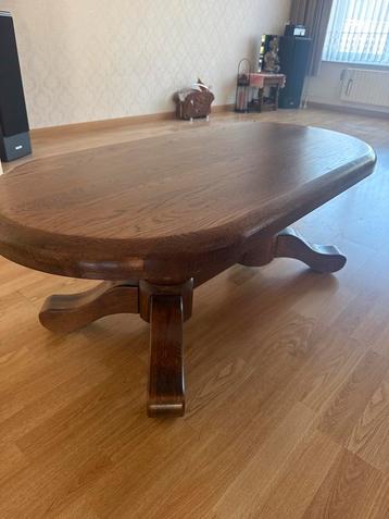 Ovale Eikenhouten Salontafel beschikbaar voor biedingen