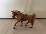 Schleich bruin rij paard met zadel, Verzamelen, Speelgoed, Ophalen of Verzenden, Gebruikt