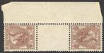 Nederland NVPH nr 61c ongebruikt Tete-Beche brugpaar 1924, Postzegels en Munten, Postzegels | Nederland, Verzenden, T/m 1940, Postfris