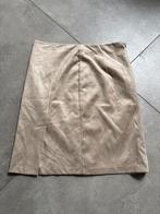 Promiss beige suède rok - maat 38, Kleding | Dames, Rokken, Verzenden, Gedragen, Maat 38/40 (M), Beige