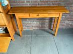 Houten site table met lade & Kastje+kleppen Blank Hout, Huis en Inrichting, Ophalen of Verzenden