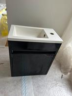 Wasbak incl kastje voor Toilet bv, Huis en Inrichting, Badkamer | Badkamermeubels, Zo goed als nieuw, Minder dan 100 cm, Wasbak of Wastafel