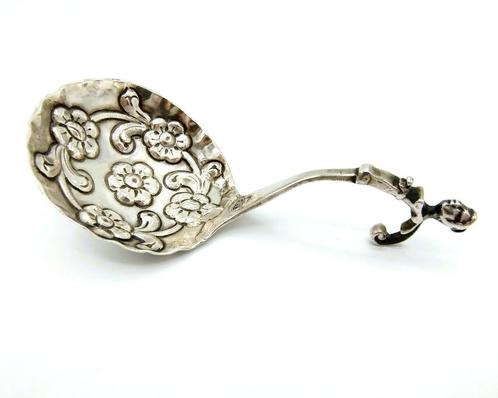 Friese roomlepel, K. Djurrema / Dokkum, 1780, 18e eeuws, Antiek en Kunst, Antiek | Goud en Zilver, Zilver, Verzenden