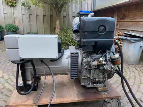 Lombardini 15LD440 met 8kw Sincro generator, Doe-het-zelf en Verbouw, Aggregaten, Zo goed als nieuw, Dieselolie, Ophalen