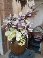 Twee mooie decoratieve vazen met kunstbloemen, Ophalen, Zo goed als nieuw, Binnen