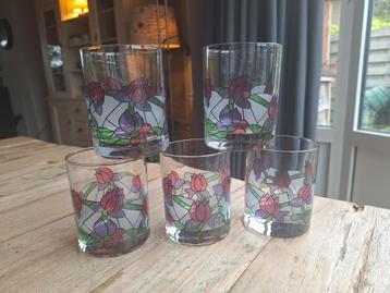 Vintage Cerve Glazen, jaren '60 (5 stuks) beschikbaar voor biedingen