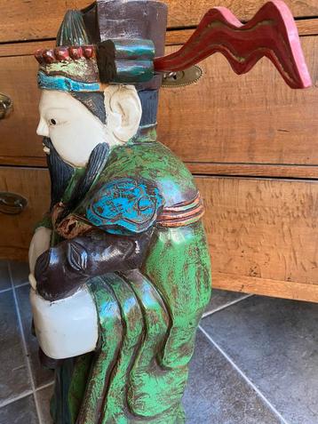 Chinees Houten Beeld - 67cm beschikbaar voor biedingen