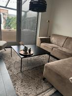 Moderne zwarte salontafel (goossens), Ophalen, 100 tot 150 cm, 50 tot 100 cm, Zo goed als nieuw