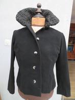 Dames Vintage jas  maat S zwart, Maat 38/40 (M), Zwart, Ophalen of Verzenden, Vintage