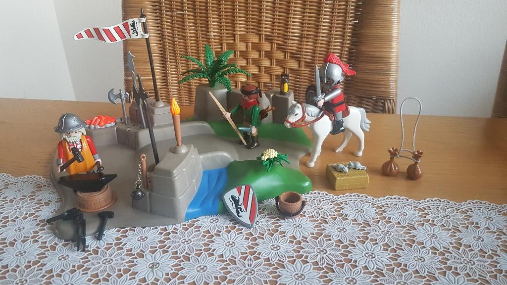 playmobil 3125 superset ridders, Kinderen en Baby's, Speelgoed | Playmobil, Ophalen of Verzenden, Gebruikt