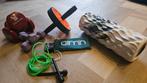 Thuis Gym Set - Dumbbells, Roller, Buikspierwiel, Sport en Fitness, Ophalen of Verzenden, Zo goed als nieuw, Buik, Dumbbell