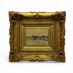 Anton Mauve (1838-1888) - 'Zandafgraving met paard en wagen', Antiek en Kunst, Kunst | Schilderijen | Klassiek, Ophalen of Verzenden