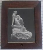 Antieke schilderijlijst 26,5 x 32,2 met afbeelding Léternell, Ophalen of Verzenden