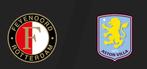 3 kaarten Feyenoord - Aston Villa, Verzamelen, Sportartikelen en Voetbal, Ophalen of Verzenden, Zo goed als nieuw, Feyenoord, Poster, Plaatje of Sticker