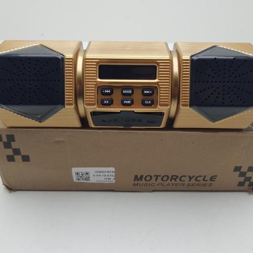 Motorfiets MP3 Speler Stuur Speaker Bluetooth Muziek FM Radi, Auto diversen, Autoradio's, Zo goed als nieuw