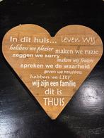 Groot houten hart 70x74x3 cm, Ophalen, Zo goed als nieuw