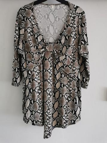 Blouse met slangenprint mt. L beschikbaar voor biedingen