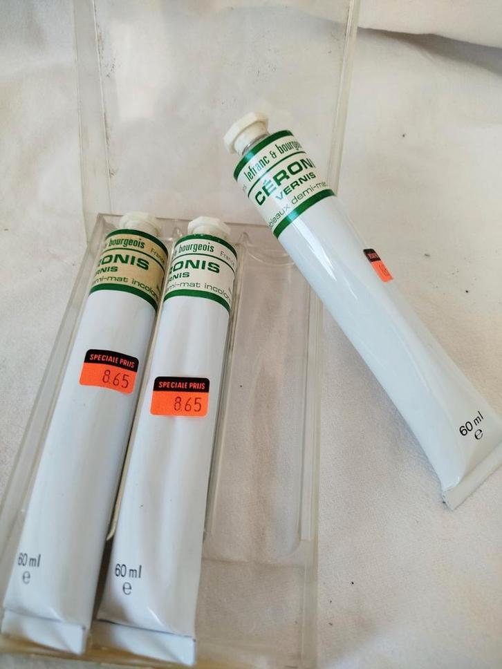 Vintage Lefranc & Bourgeois Céronis Vernis - Set van 3, Hobby en Vrije tijd, Schilderen, Verzenden