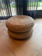 2x IKEA ALSEDA Voetenbank/Tafel, Huis en Inrichting, Banken | Voetenbanken en Poefen, Ophalen, Minder dan 50 cm, Rond, Riet of Rotan