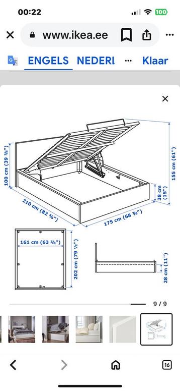 Ikea Malm ottoman bed - afbeelding 3