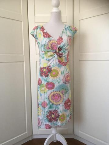 Studio Anneloes witte stretchy jersey print jurk, maat M beschikbaar voor biedingen