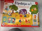 Clementoni Leerspel 8 Spelletjes in 1, Ophalen of Verzenden, Meer dan 50 stukjes, Zo goed als nieuw