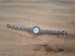 Zilveren horloge met markasieten, Sieraden, Tassen en Uiterlijk, Horloges | Dames, Overige merken, Staal, Gebruikt, Ophalen of Verzenden