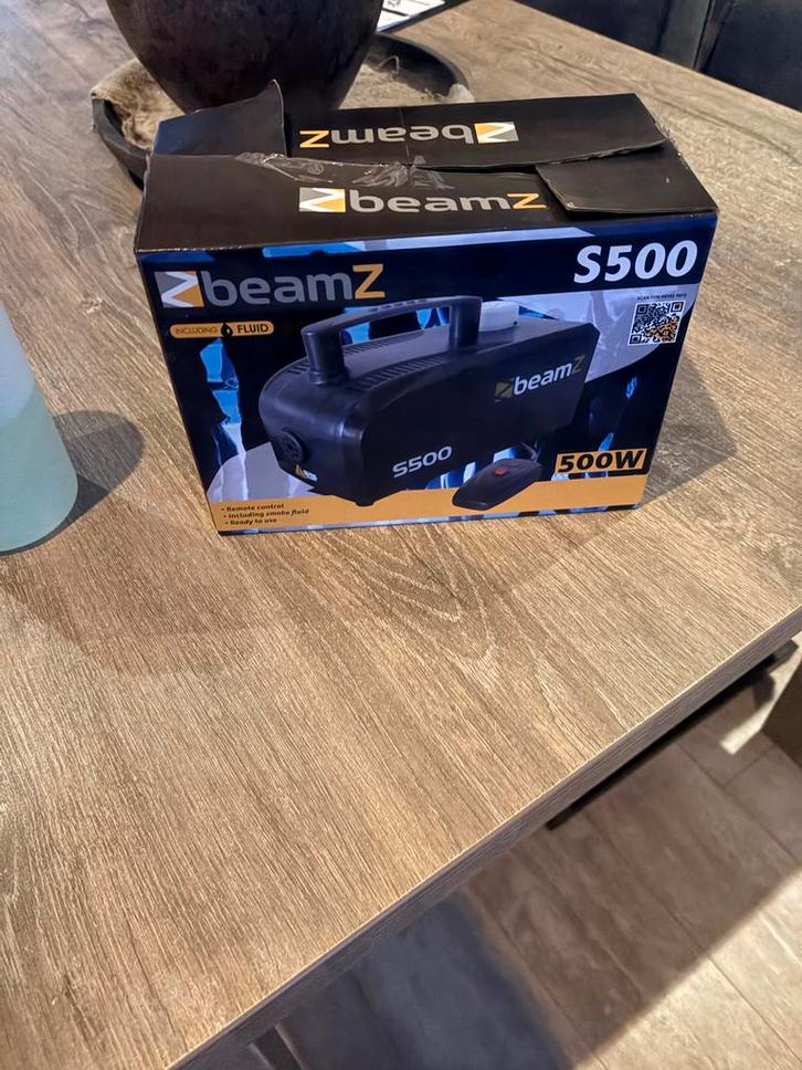 Beamz S500 Rookmachine - Incl. Vloeistof!, Muziek en Instrumenten, Licht en Laser, Zo goed als nieuw, Rookmachine, Ophalen of Verzenden