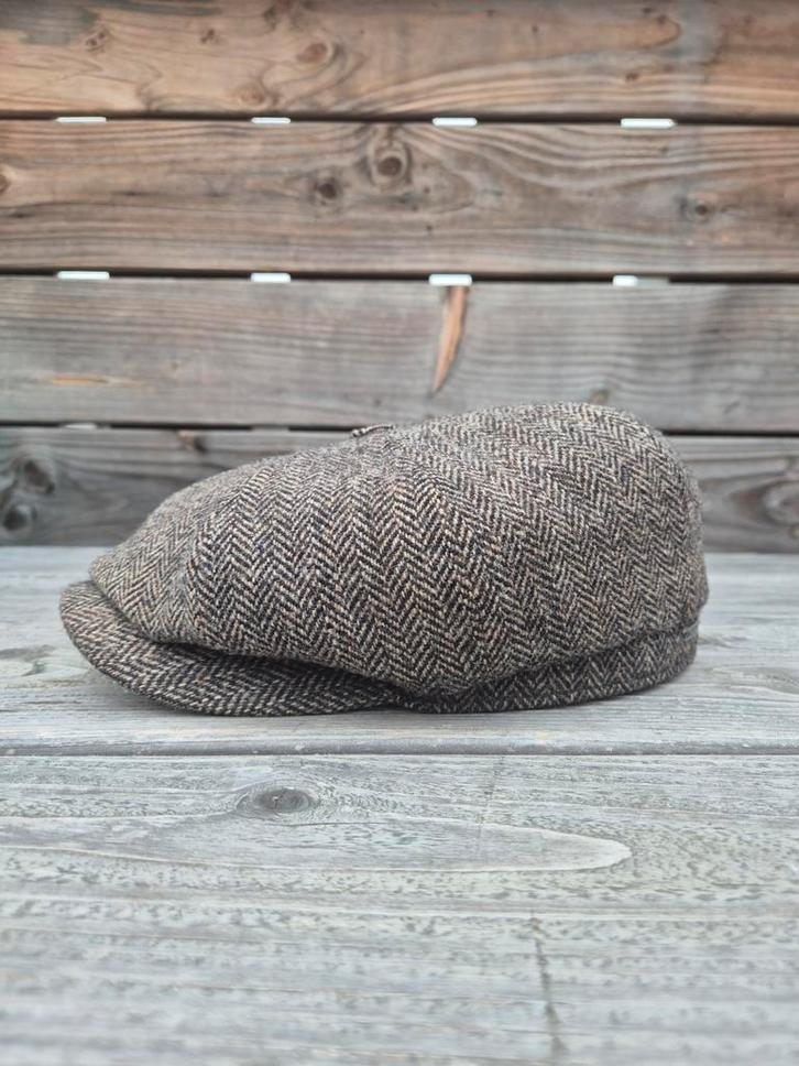 Stetson Hatteras Herringbone Woolrich News Boy - Maat 60, Kleding | Heren, Hoeden en Petten, Zo goed als nieuw, Pet, 60 cm (XL, 7½ inch) of meer
