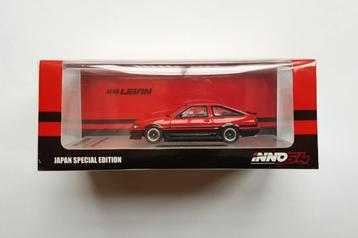 Toyota Corolla AE86 Levin Red INNO64 1:64 beschikbaar voor biedingen