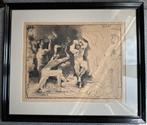 Pablo Picasso Litho – Bacchanaal Scène – Gesigneerd in Plaat, Ophalen of Verzenden