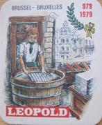bierviltje van brouwerij Leopold - 1979, Ophalen of Verzenden, Zo goed als nieuw, Viltje(s), Overige merken