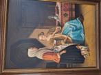 Mooi schilderij van Johan Lentink 17e eeuwse stijl, Ophalen of Verzenden