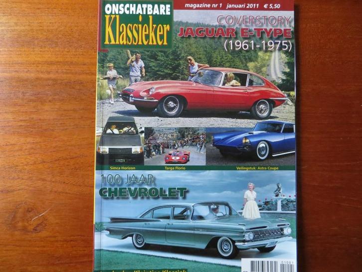 Onschatbare Klassieker nr 1 2011 Jaguar E-type Simca Horizon, Boeken, Auto's | Folders en Tijdschriften, Nieuw, Volkswagen, Ophalen of Verzenden