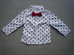 Blousje wit met zwarte kerstboompjes maat 80 NIEUW!, Kinderen en Baby's, Babykleding | Maat 80, Ophalen of Verzenden, Nieuw, Jongetje