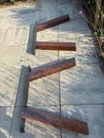 Twee stalen eet tafel poten, Ophalen, Gebruikt, Rechthoekig, 50 tot 100 cm