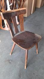 8 bombay houten cafe horeca stoelen vintage robuust bar/pub, Huis en Inrichting, Gebruikt, Bruin, Ophalen of Verzenden, Vijf, Zes of meer stoelen