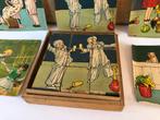 Antieke pierrot, spel, blokkendoos,NK Atlas Paris,compleet, Ophalen of Verzenden